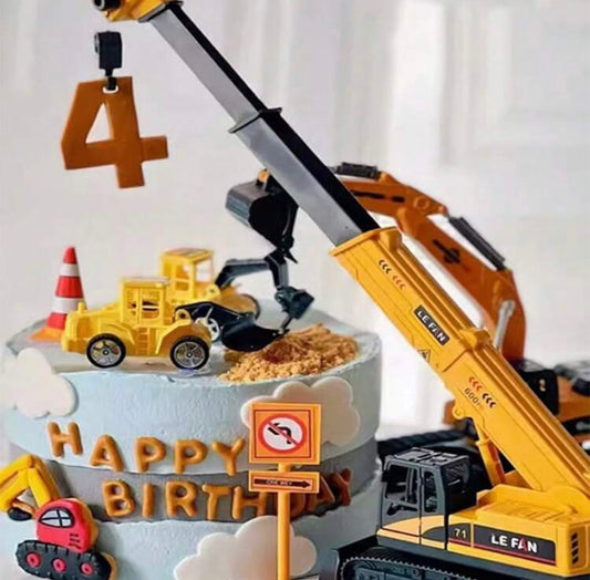 Constructions Cake topper