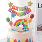 Happy Color Cake topper