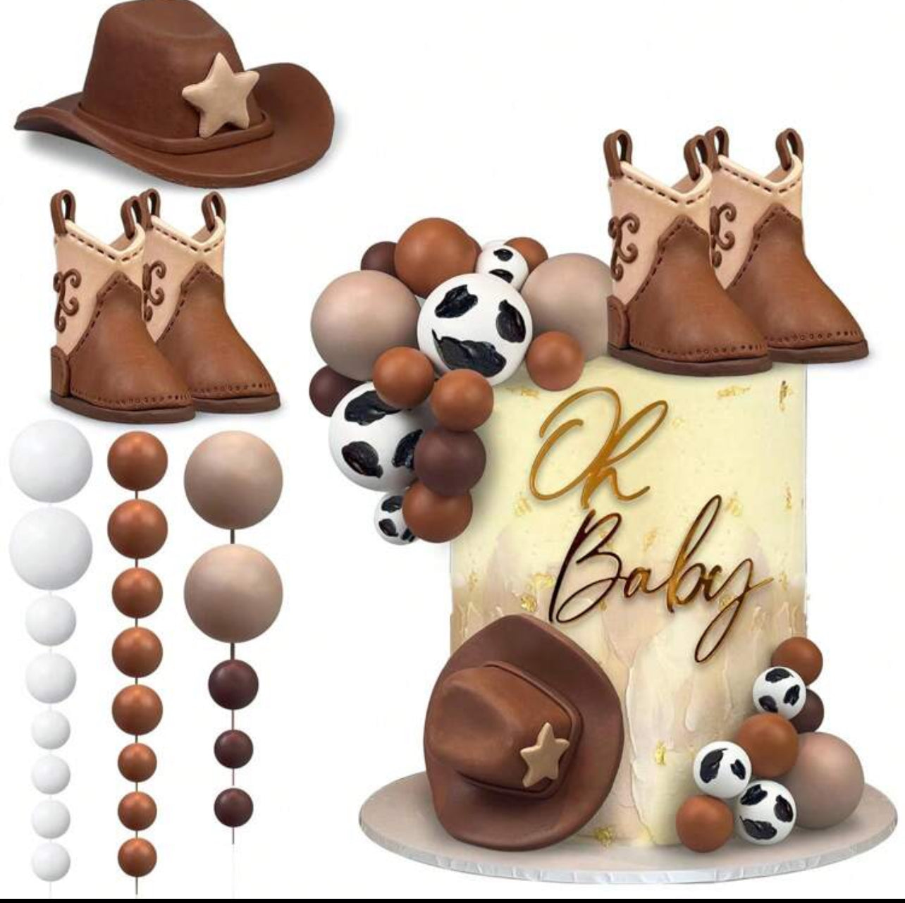 Western Cake topper