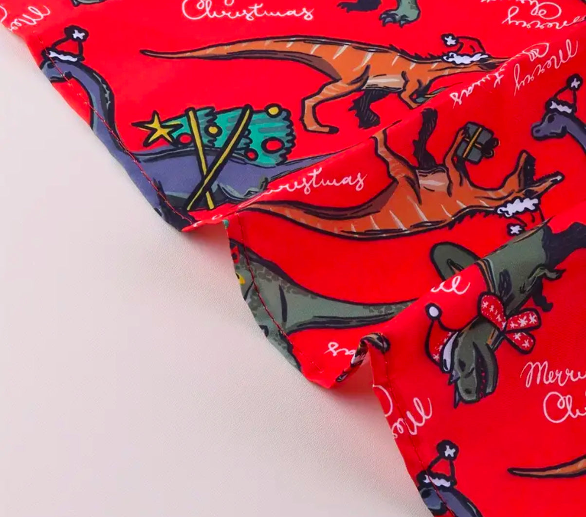 Dino Christmas bandana