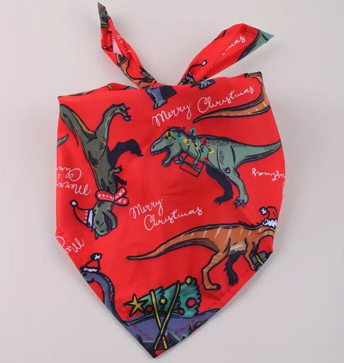 Dino Christmas bandana