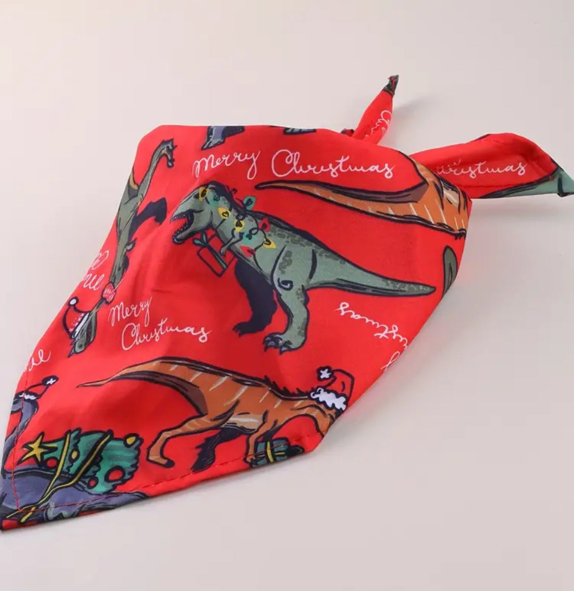 Dino Christmas bandana