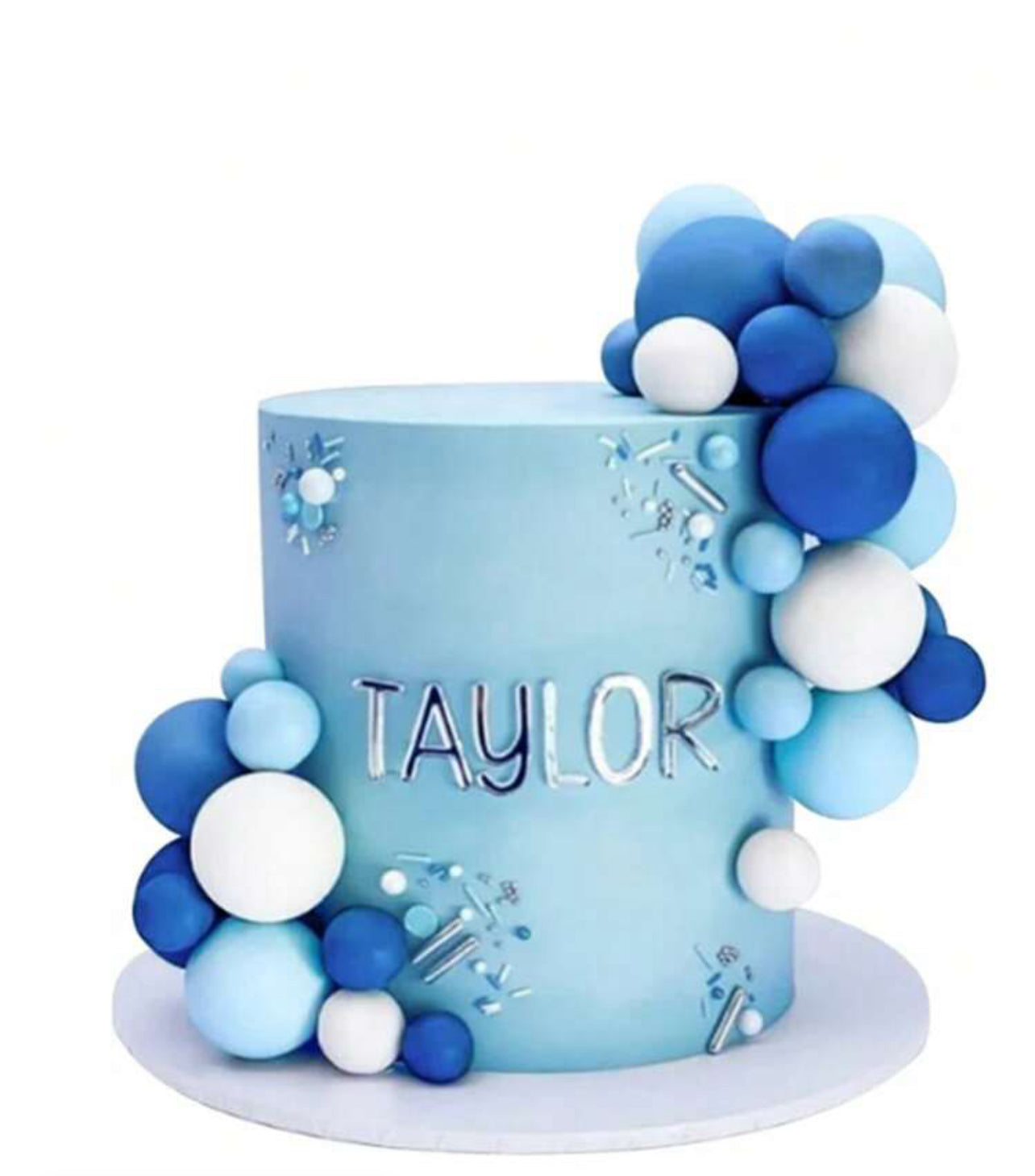 Blue Cake topper