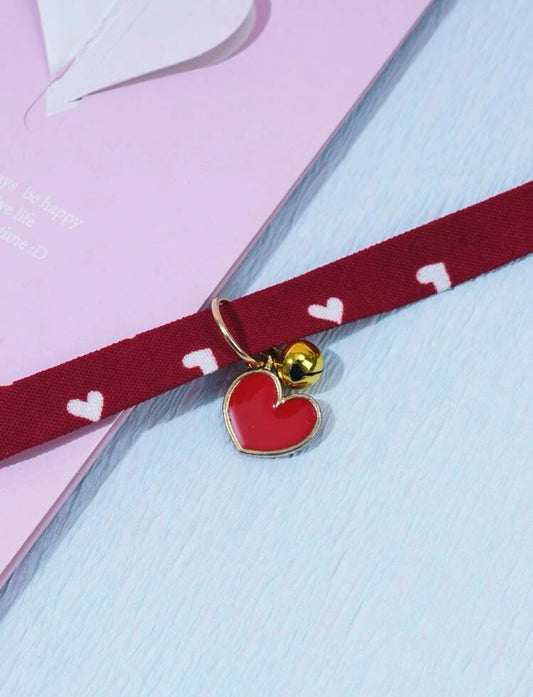 Valentine’s cat collar