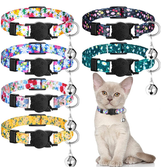 Collar de flores para gatos