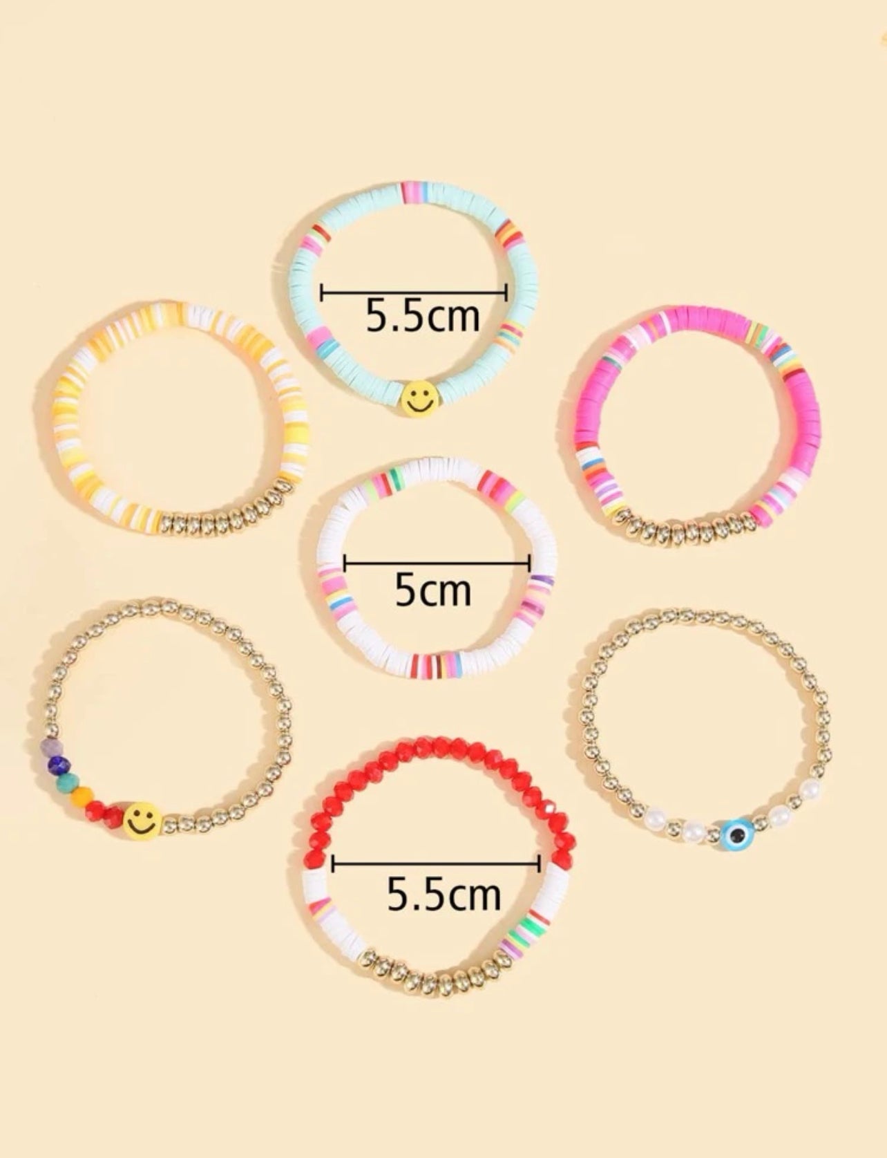 Happy bracelet set