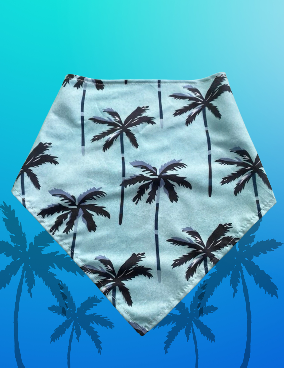 Blue Palm Bandana