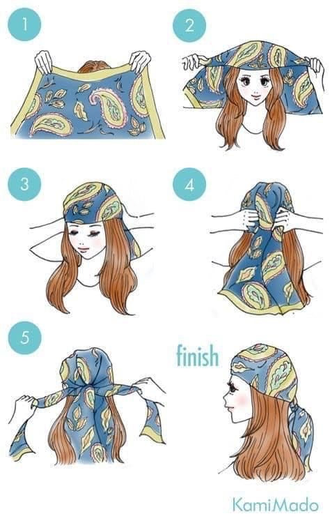 Hair Scarf Anaranjado