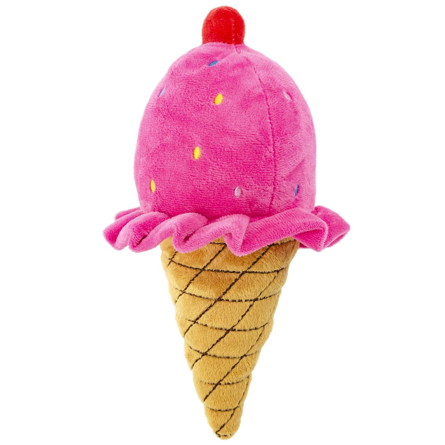 10" ice cream cone dog toy