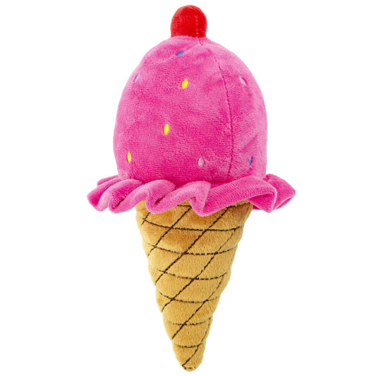 10" ice cream cone dog toy