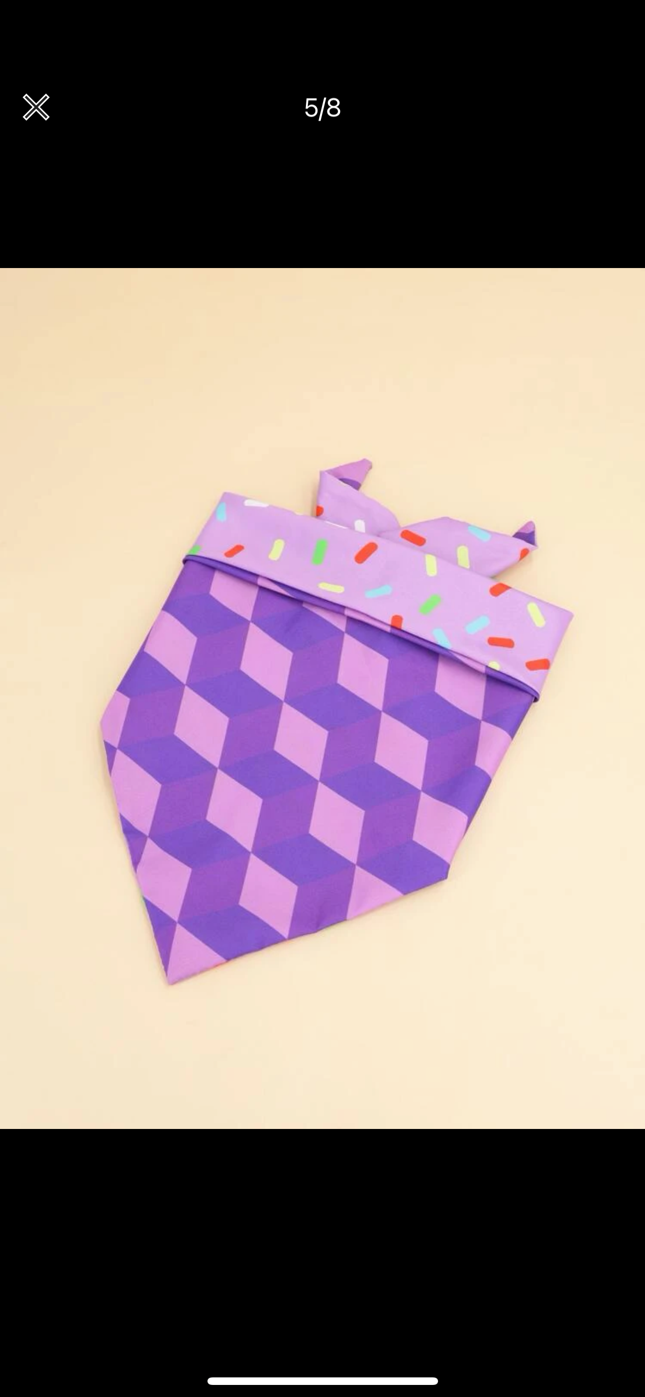 Purple cake doble bandana