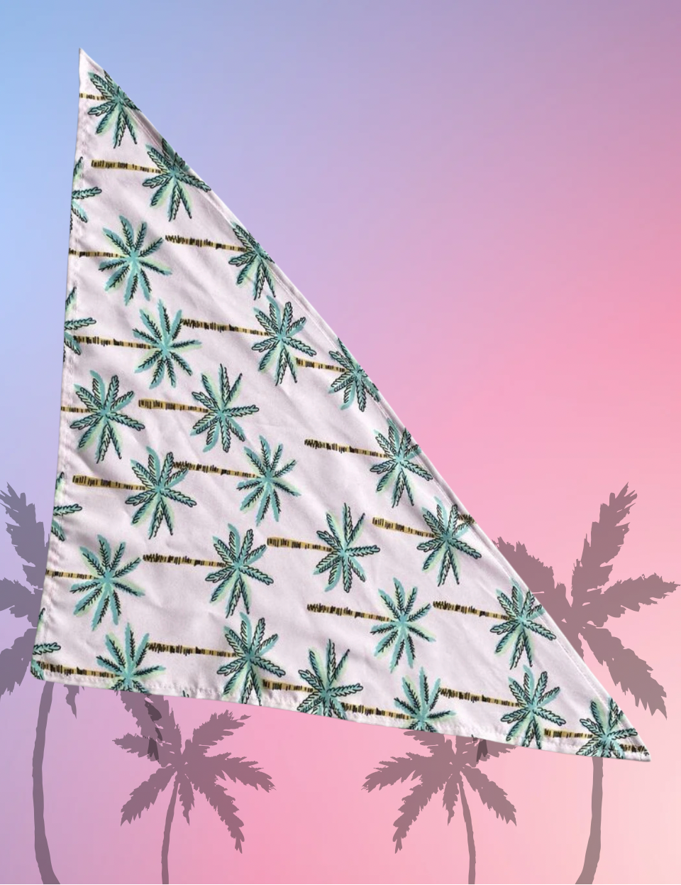 Pink Palm Bandana