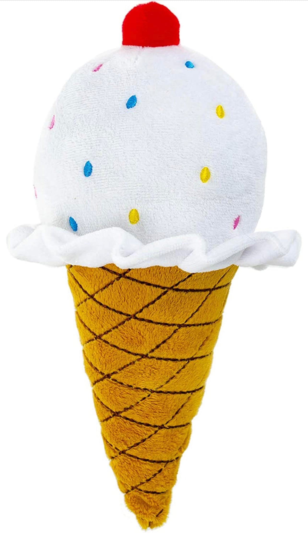 10" ice cream cone dog toy