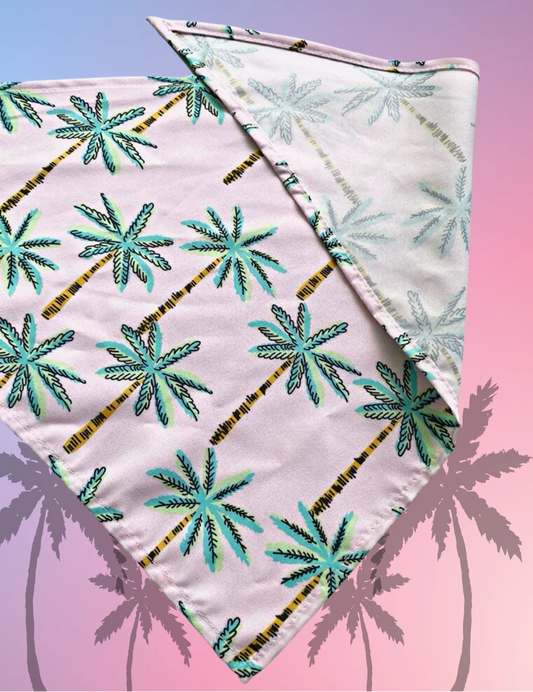 Pink Palm Bandana