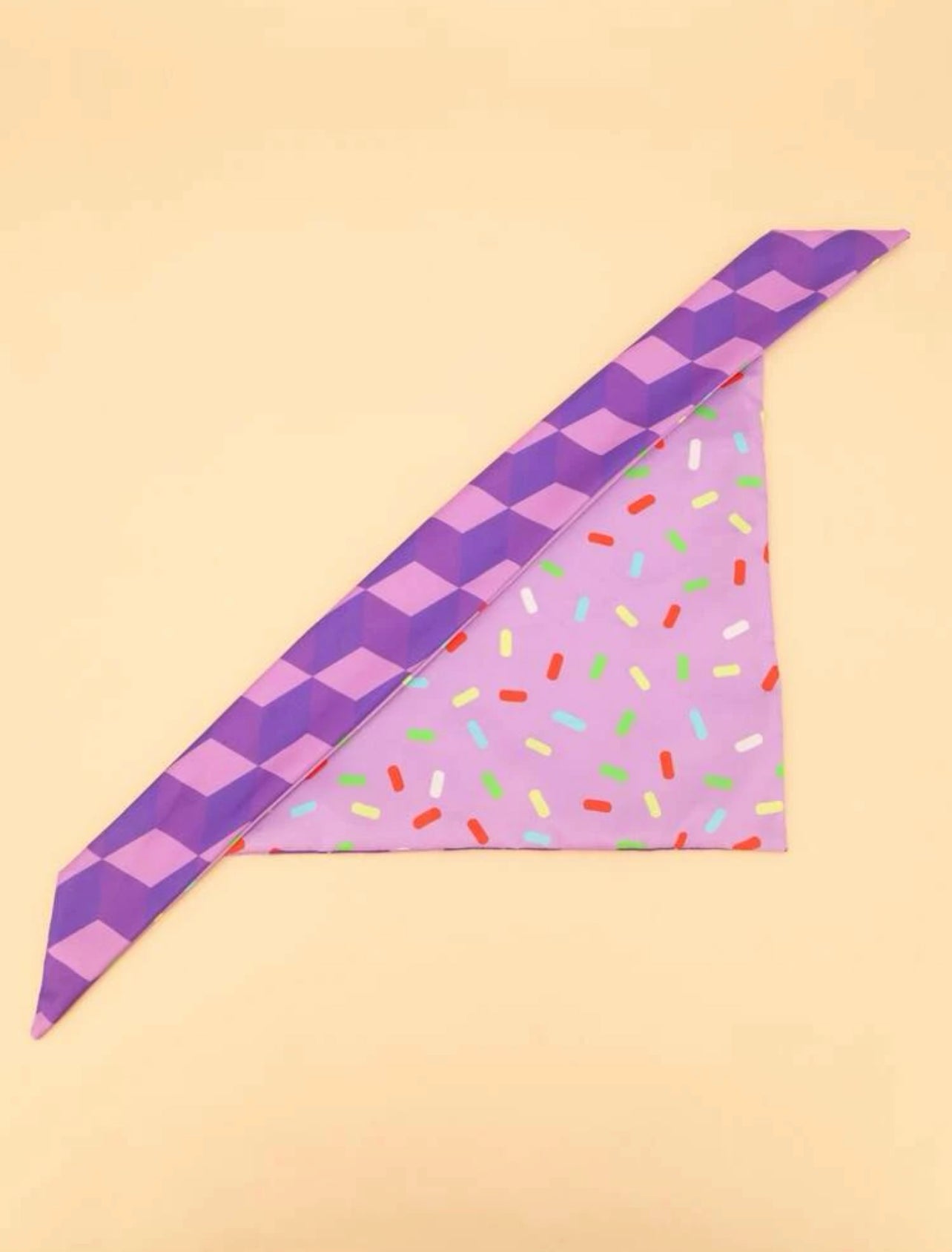 Purple cake doble bandana