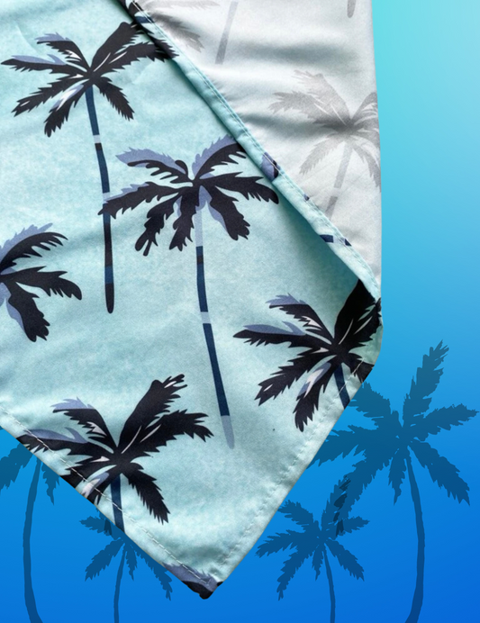 Blue Palm Bandana